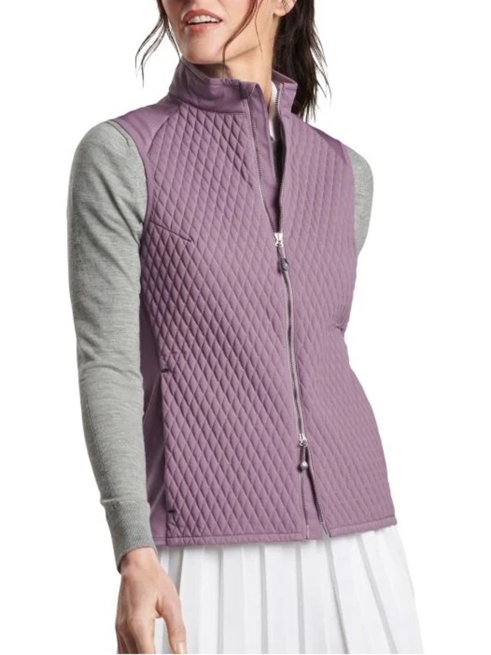 Peter Millar Fuse Mini Diamond Quilt Hybrid Golf Vest